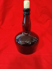 Vintage Dark Green Glass Bottle, 20 cm Tall,  11 cm Base.