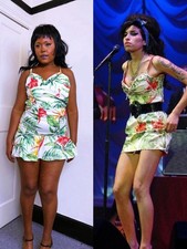 Vintage 2003 Tiki Print Dress ASO Amy Winehouse worn in 2007