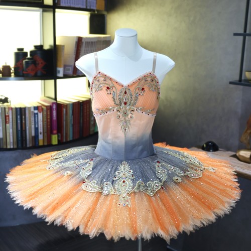 Peach silver ballet tutu - silver,