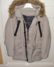 Zara Man 3/4 Coat Faux Fur