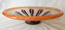 Gorgeous WMF Ikora case glass bowl, colourful design, Over 2kg Circa 1930’s-1950