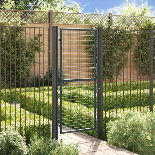 Mesh garden gate galvanised - garden,