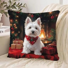 Super Soft Westie Cushion Cover X 2  (45cm x 45CM) 