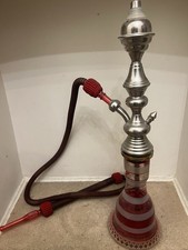 Decorative Red Silver Shisha / Hookah