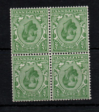 GB KGV 1912 1/2d green WMK