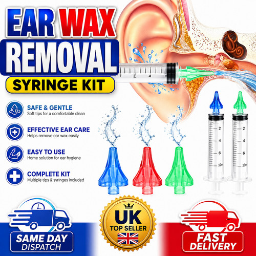 Ear wax removal syringe kit - wax,