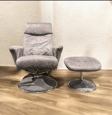 Nice Fabric Swivel Recliner