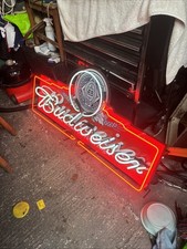 American Neon Budweiser Advertising Sign 