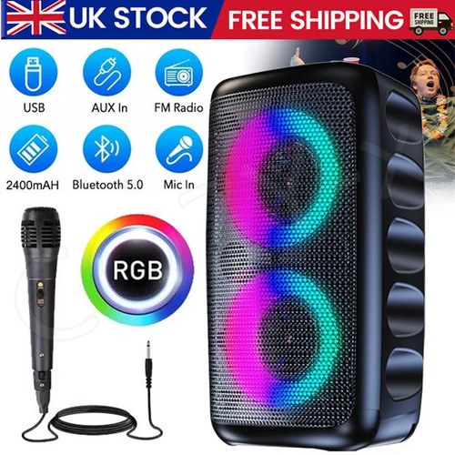 Rgb portable bluetooth speaker - portable,