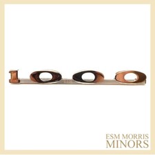 Morris Minor Chrome Boot Badge - "1000" Supplied with fixing clips