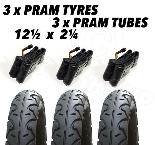 Pram tyres 3x - 3x, 12