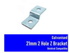 GALVANISED 2 HOLE Z BRACKET