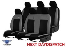 VAUXALL VIVARO CREW CAB 2008 - 2014 ARTIFICIAL LEATHER TAILORED SEAT COVERS