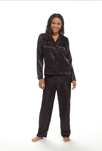 Ladies satin pyjamas silky - ladies,
