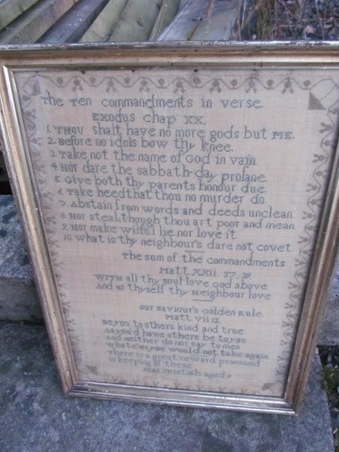 Antique sampler jean mcintosh - sampler,