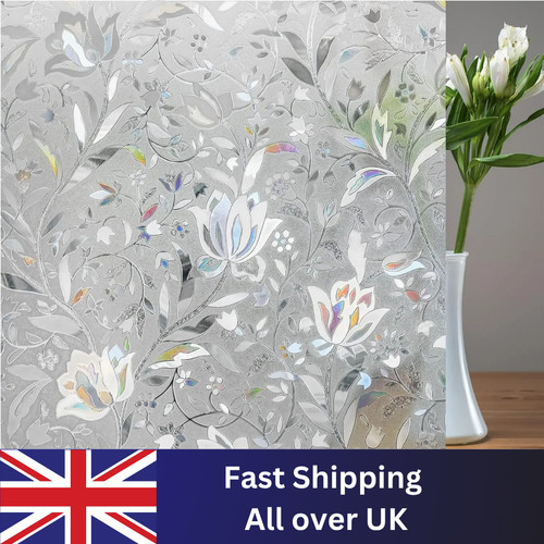 Rainbow frosted window film - frosted,