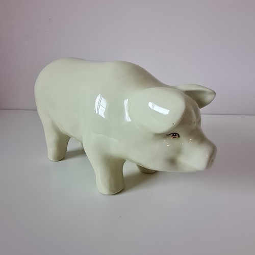 Large vintage ceramic pig - large,
