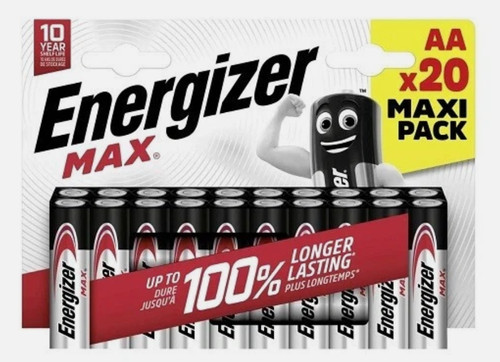 20x energizer max alkaline - aa,
