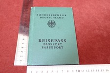 Old passport FRG of a
