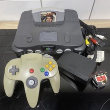 N64 Console + Goldeneye With Cables etc Bundle Nintendo 64