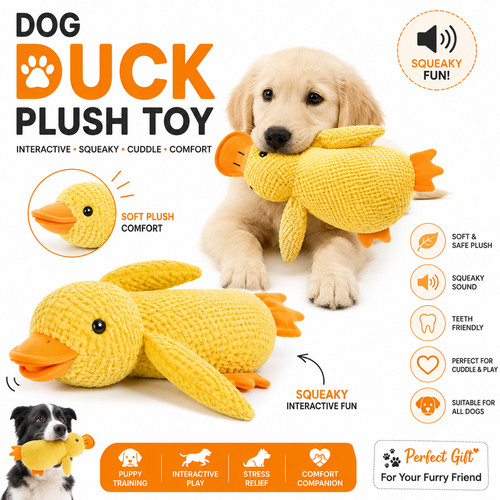 Dog duck plush toy interactive - toy,
