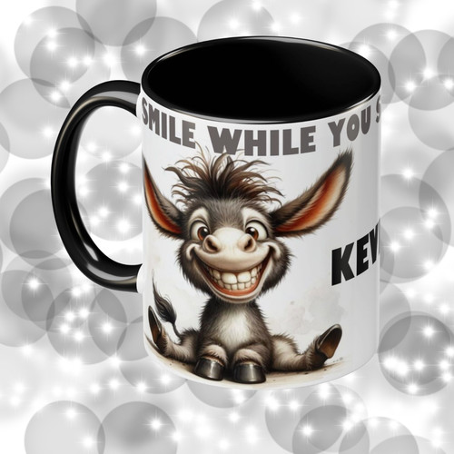 Personalised donkey womens - personalised, mug