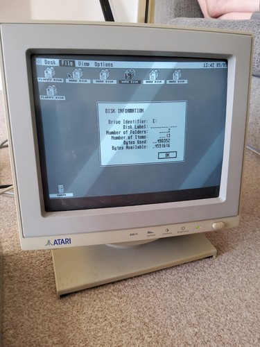 Atari sm144 monochrommonitor - atari,