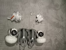 Motorola MBP36S White x 2 Camera & Power Adaptor
