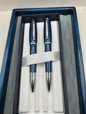 Cross Dubai Blue Ballpoint  Pen and Pencil Set