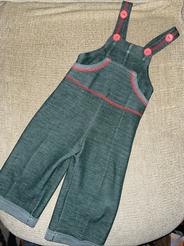 Vintage 1970s baby dungarees - vintage,