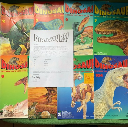 Orbis dinosaurs magazines - x, 8