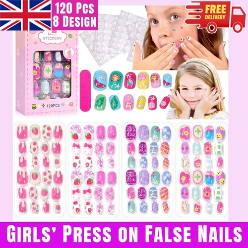 120pcs kids false - kids, nails
