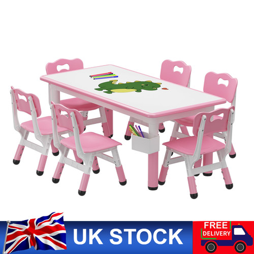 Kids table with chairs set - table,