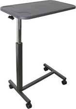 PEPE Mobility Overbed Table with Wheels – Height Adjustable with Wheel Brakes