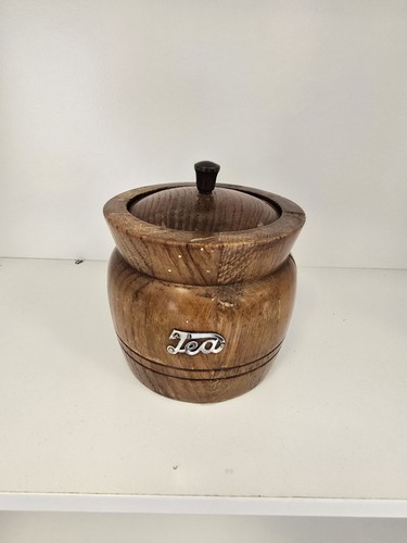 Vintage wooden tea - tea, caddy