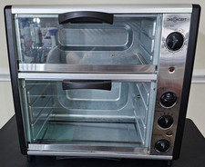 Electric Oven - OneConcept Toaster Oven with Rotisserie- 42L - Silver