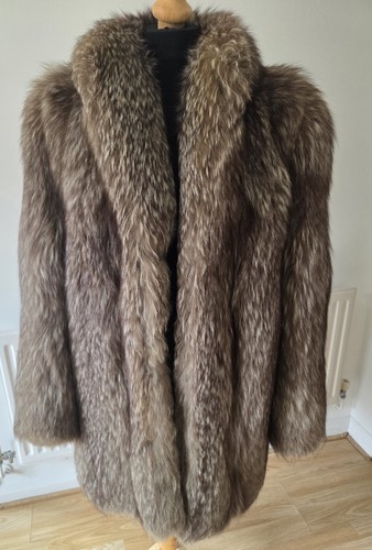 Vintage silver real fox fur - vintage,