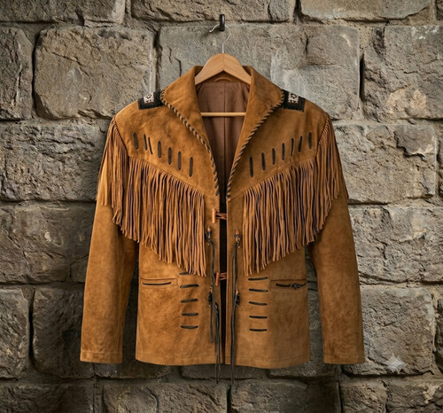 Men western fringe suede - men's,