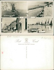 Seaford 4 Views Newhaven Martello Tower Church Street Etc Real Photo Masons