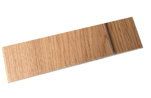 Oak veneer shaker kitchen unit - oak,