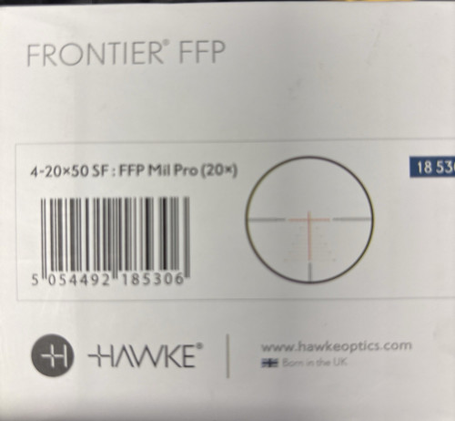 Hawke frontier ffp 20x50 sf - frontier, 4-20x50
