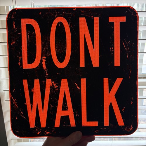 Vintage acrylic crosswalk - crosswalk, sign
