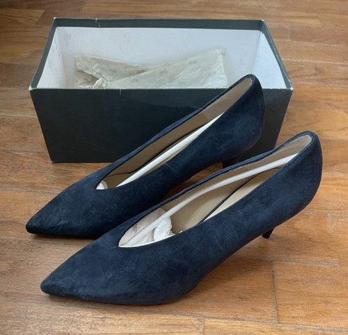 Hobbs poppy court - navy, suede