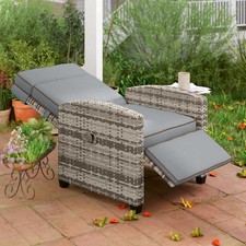 Rattan Garden Recliner Chair
