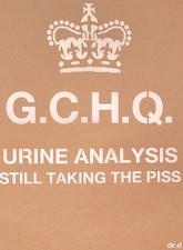 dr.d G.C.H.Q.URINE ANALYSIS STILL TAKING THE PISS Stencil Painting No 6 Unicorns