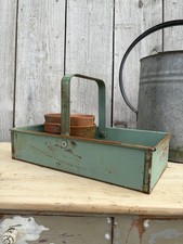 Rustic Painted Metal Trug 