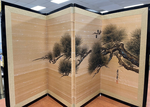 Japanese vintage byobu - byobu, panel