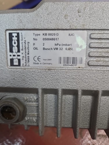 Busch vac pump 0020 d - vac,