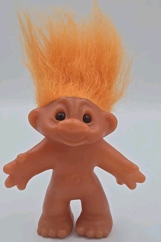 Vintage dam troll doll orange - vintage,