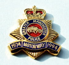 Greater Manchester Police MOTORWAY PATROL 1974-1994 Badge by Jeeves of Liverpool